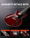 Donner DJP-1000 335 Style Electric Guitar Kit for Jazz Semi-Hollow Body with Dual H Pickups donner music au