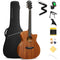 Donner DMG-1 41 inch Solid Top mahogany acoustic guitar Donner DMG-1 41 inch Solid Top mahogany acoustic guitar with 20mm thick shock guitar bag