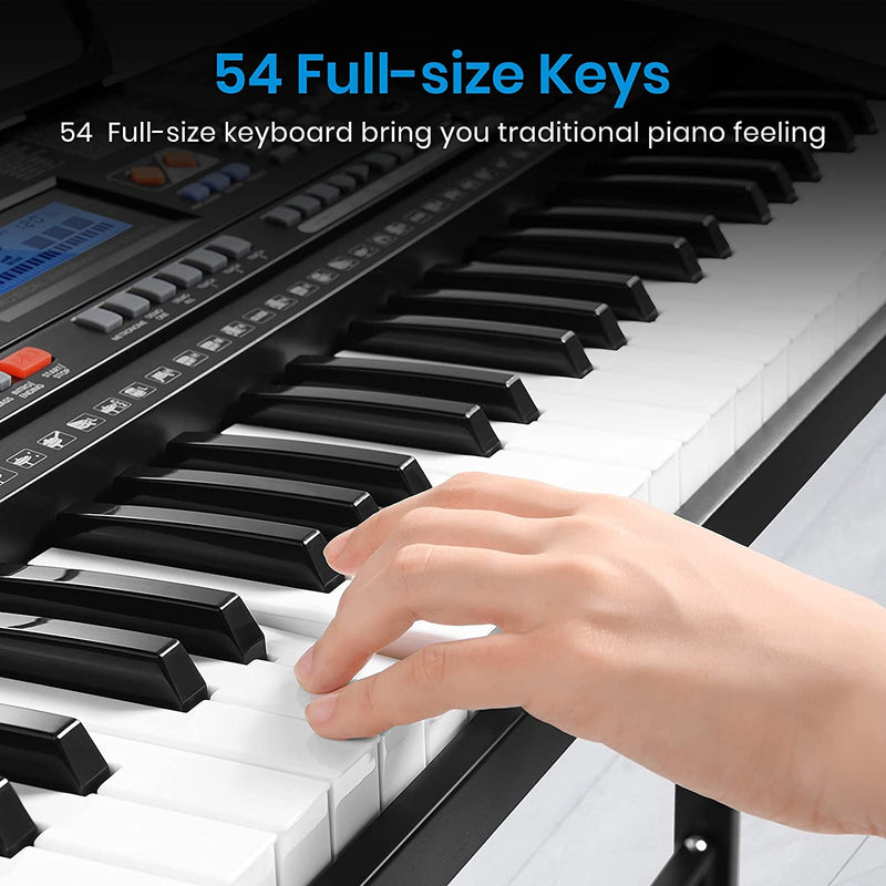 Moukey MEK-54A 54-Key Electronic Keyboard w/Microphone and Music Stand - Donner music-AU