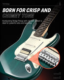 Donner DST-400 Solid Alder Body 2 Point Tremolo HSS Pickups Classic Electric Guitar Kit donner music au